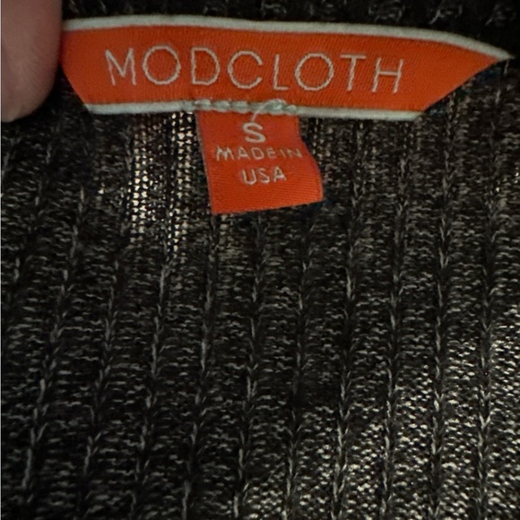 Modcloth Charcoal Button-Up Cardigan - Picture 5 of 6